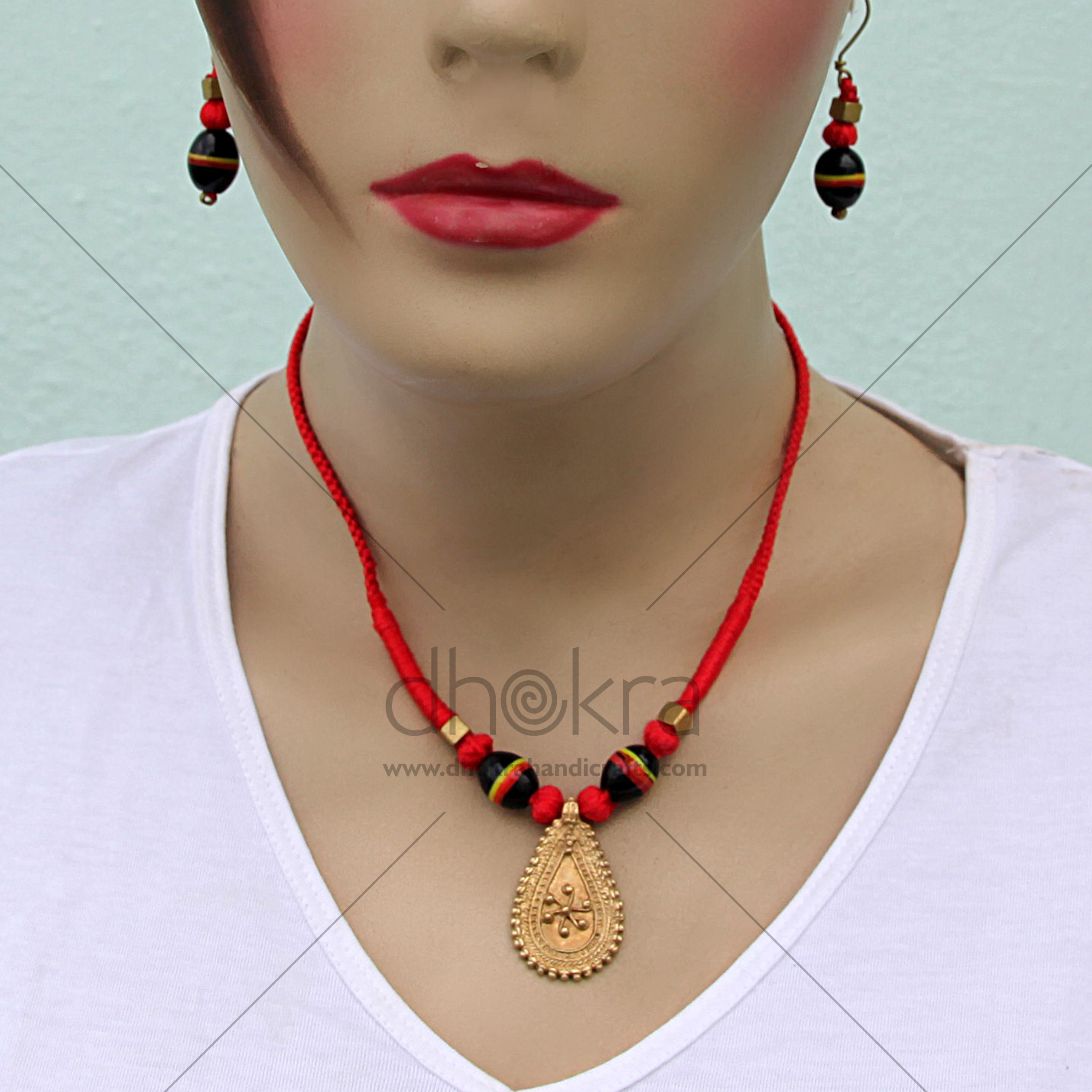 Dhokra Blush Avanti Set | dhokra tribal jewellery | Dhokra